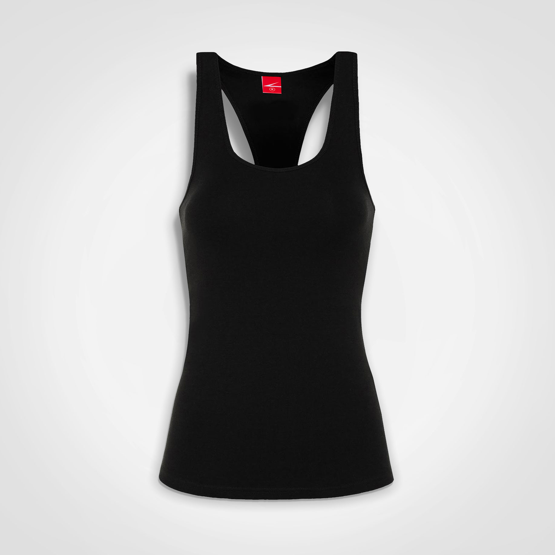 Ladies-Raceback-Vest-Black