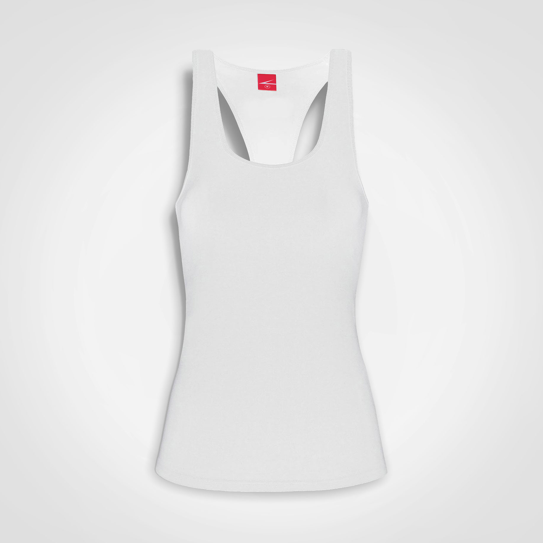 Ladies-Raceback-Vest-White