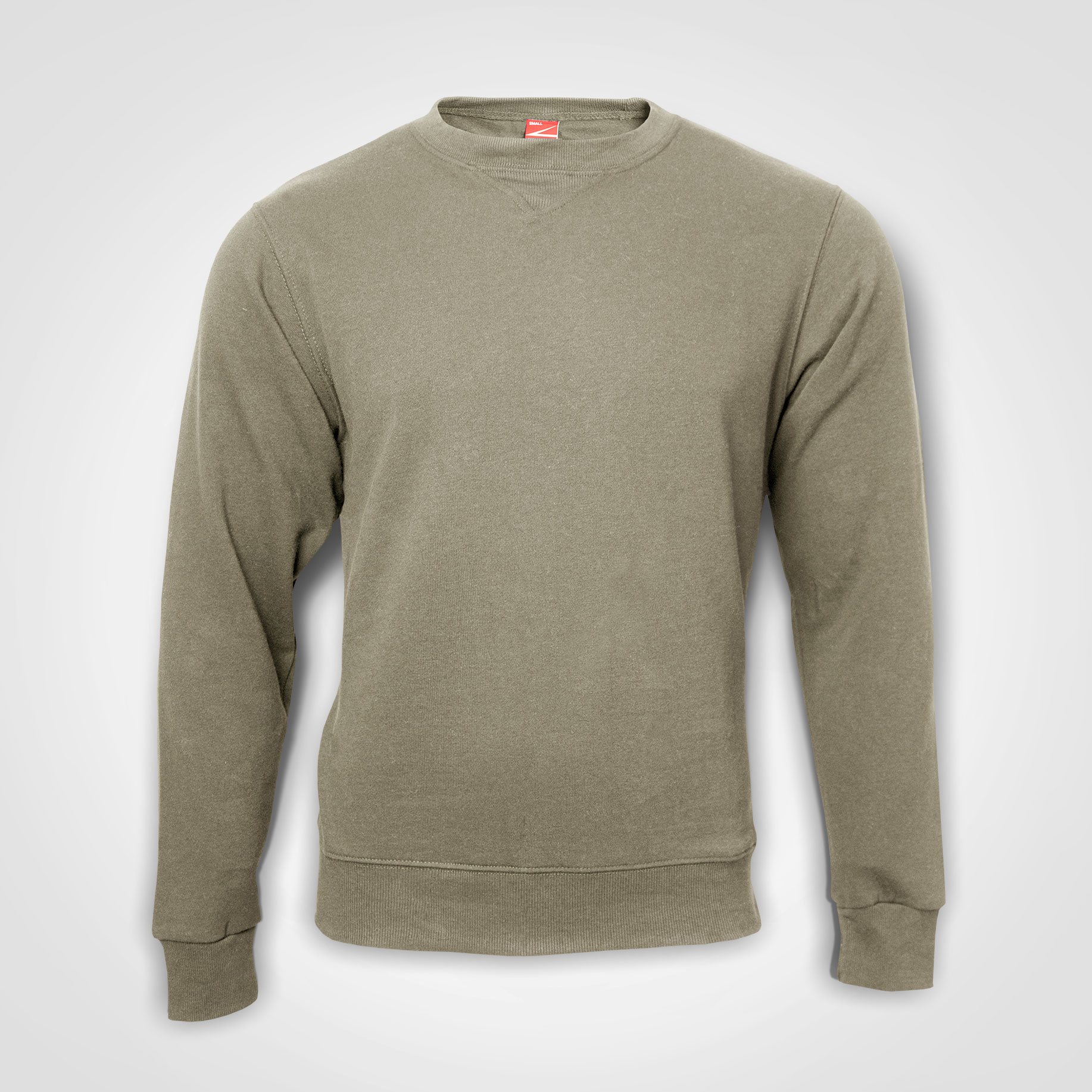 Basic-crewneck-Sweater-Stone